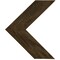 Ekena Millwork 13"W x 16"H x 3/4"D Vintage Farmhouse 3 1/2" Chevron, Barnwood Decor Collection, Reclaimed Grey DECR13X16X075CHVGY - alternate 1
